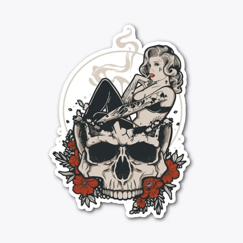 Tattoo Skull Pinup