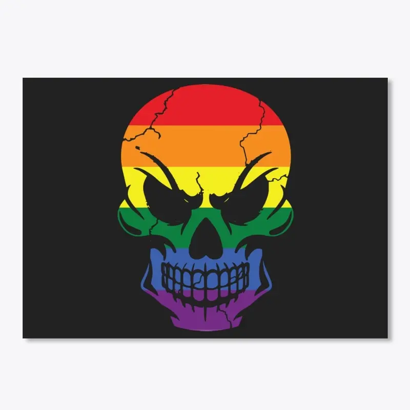 Rainbow Skull