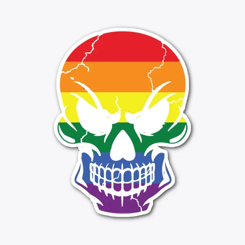 Rainbow Skull