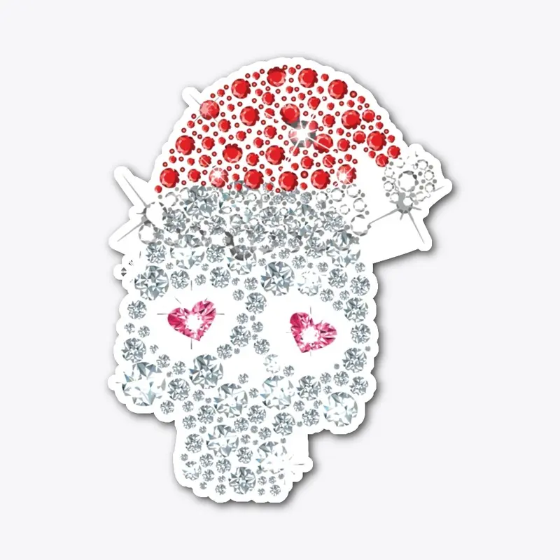 Christmas Bling Skull